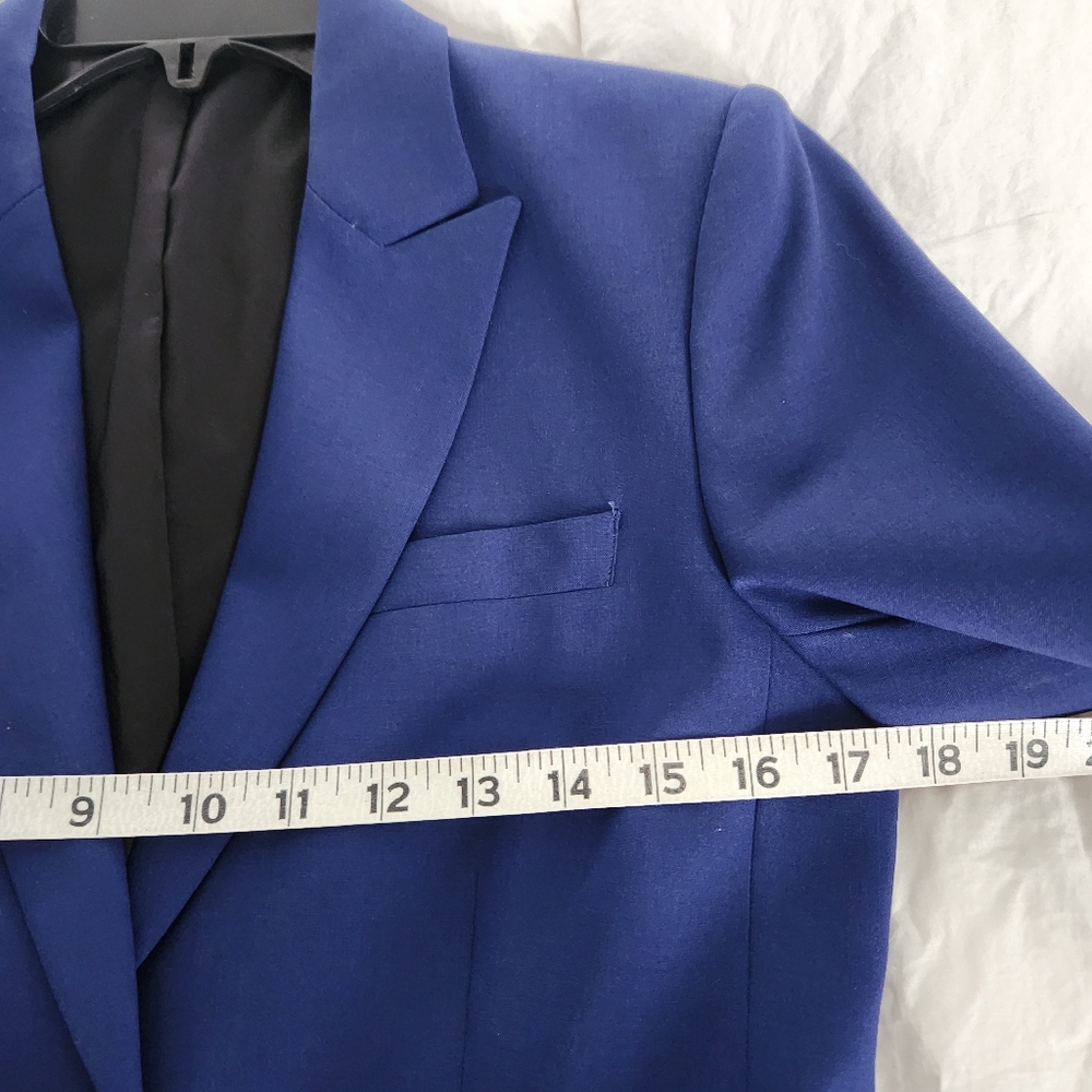 Theory Gabe Jacket Blazer Color Block Size 6 Wool… - image 4